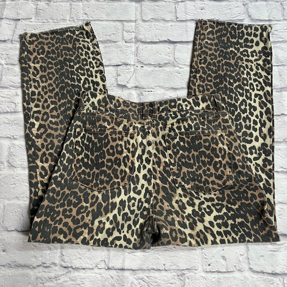 Oat New York Anthropologie Wide Leg Jeans Leopard print 6 - Picture 2 of 9